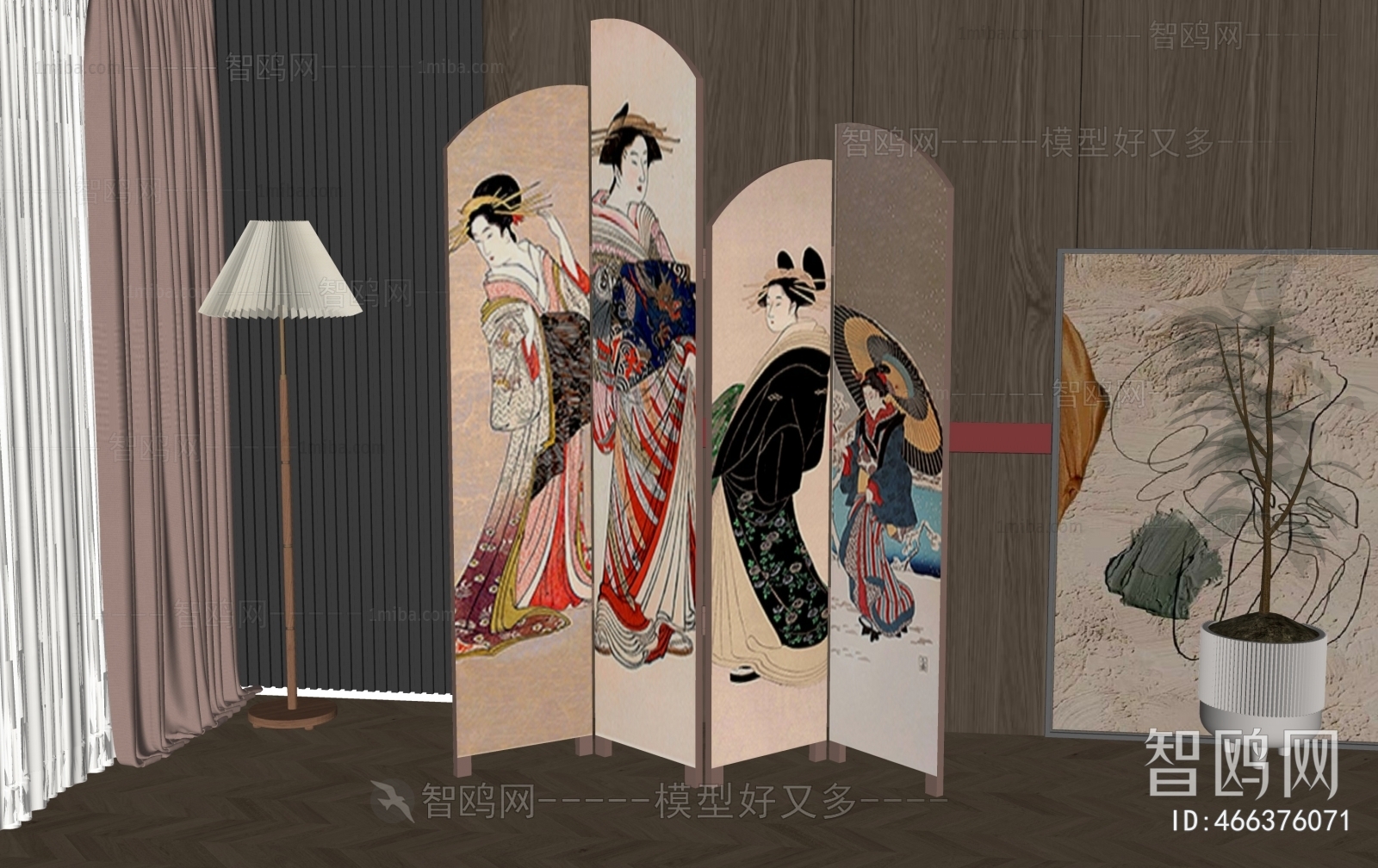 New Chinese Style Japanese Style Partition