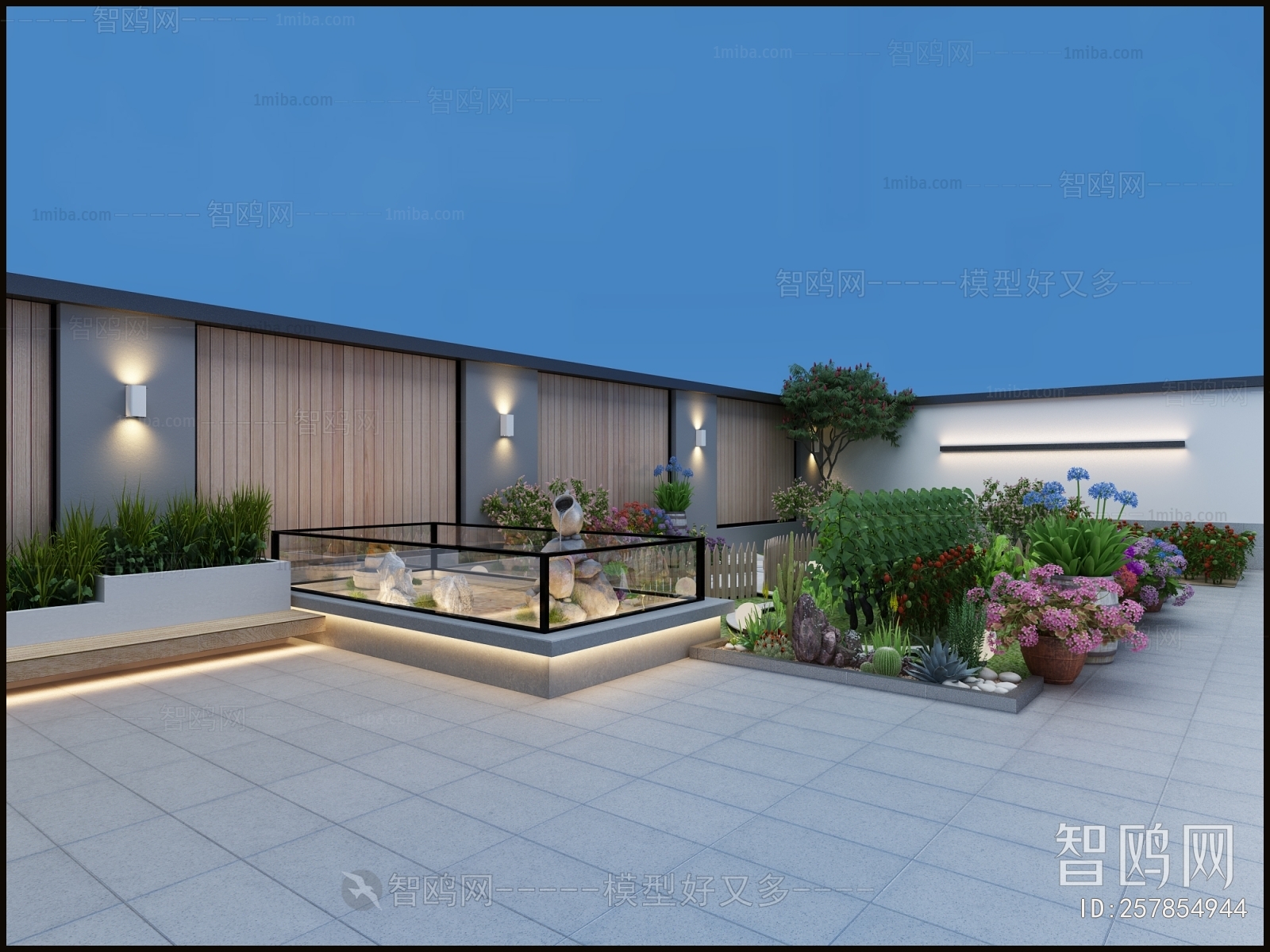 Modern Courtyard/landscape