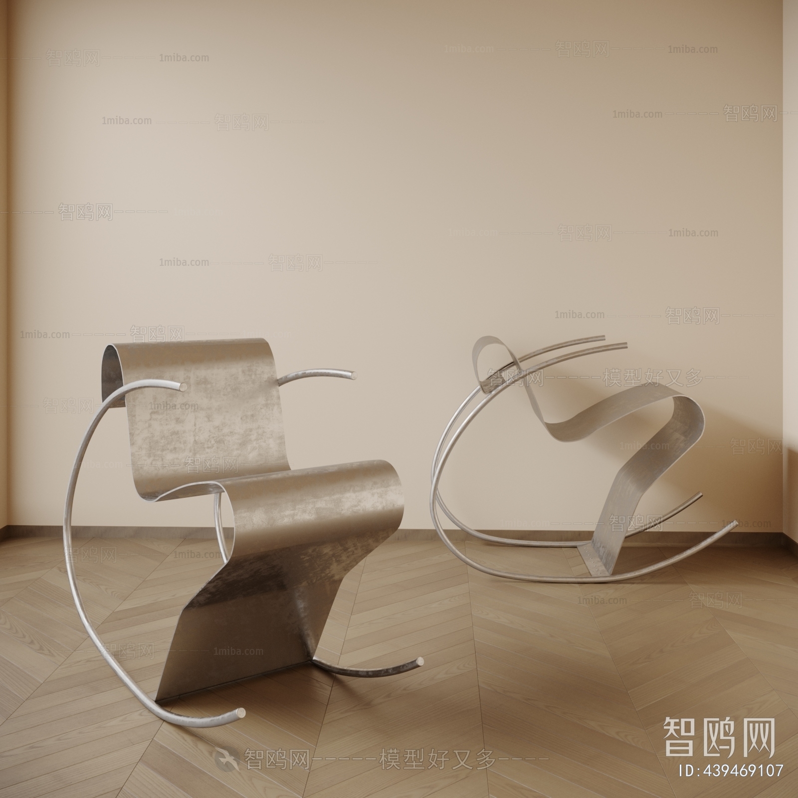 现代诧寂中古风曲形躺椅