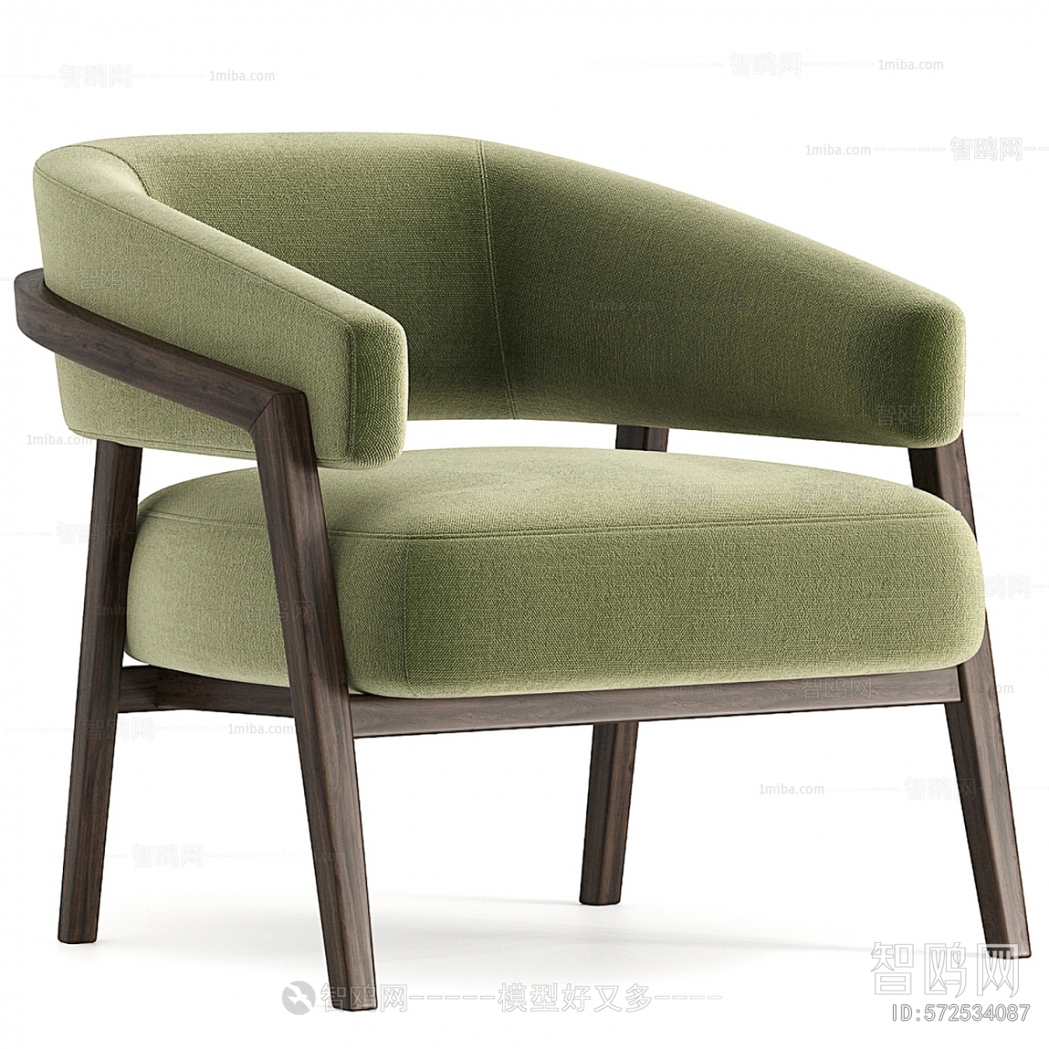 Hwhome现代休闲沙发椅3D模型下载