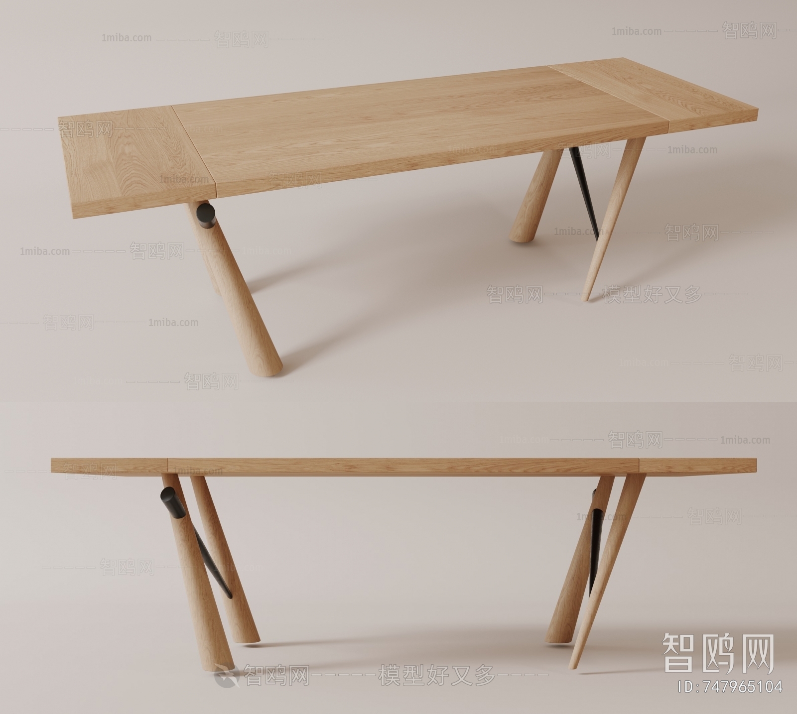 Wabi-sabi Style Dining Table