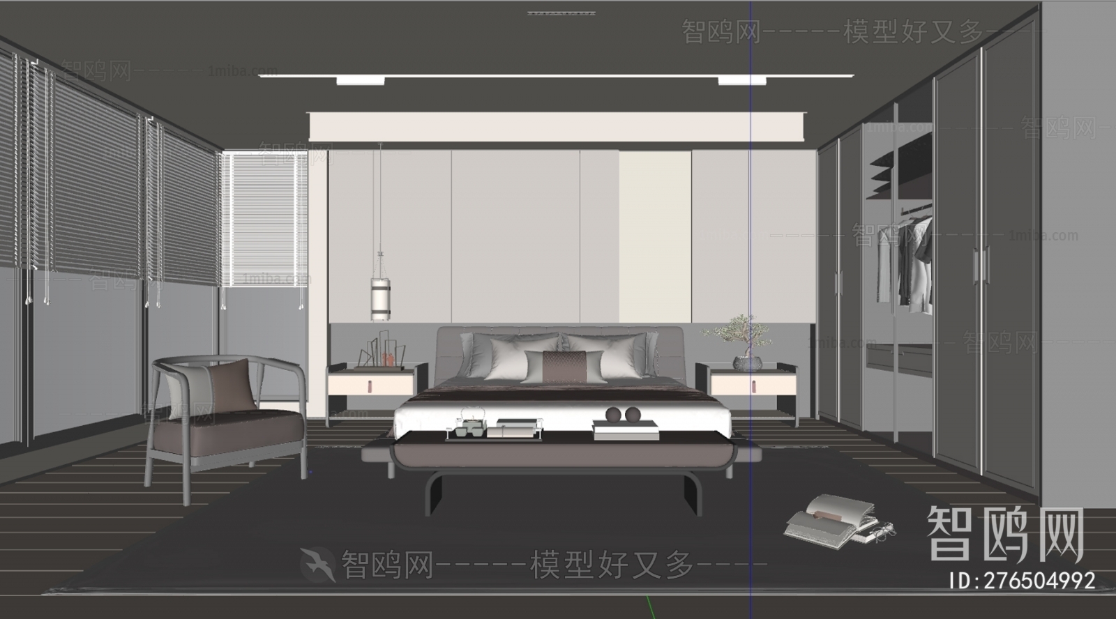 New Chinese Style Bedroom