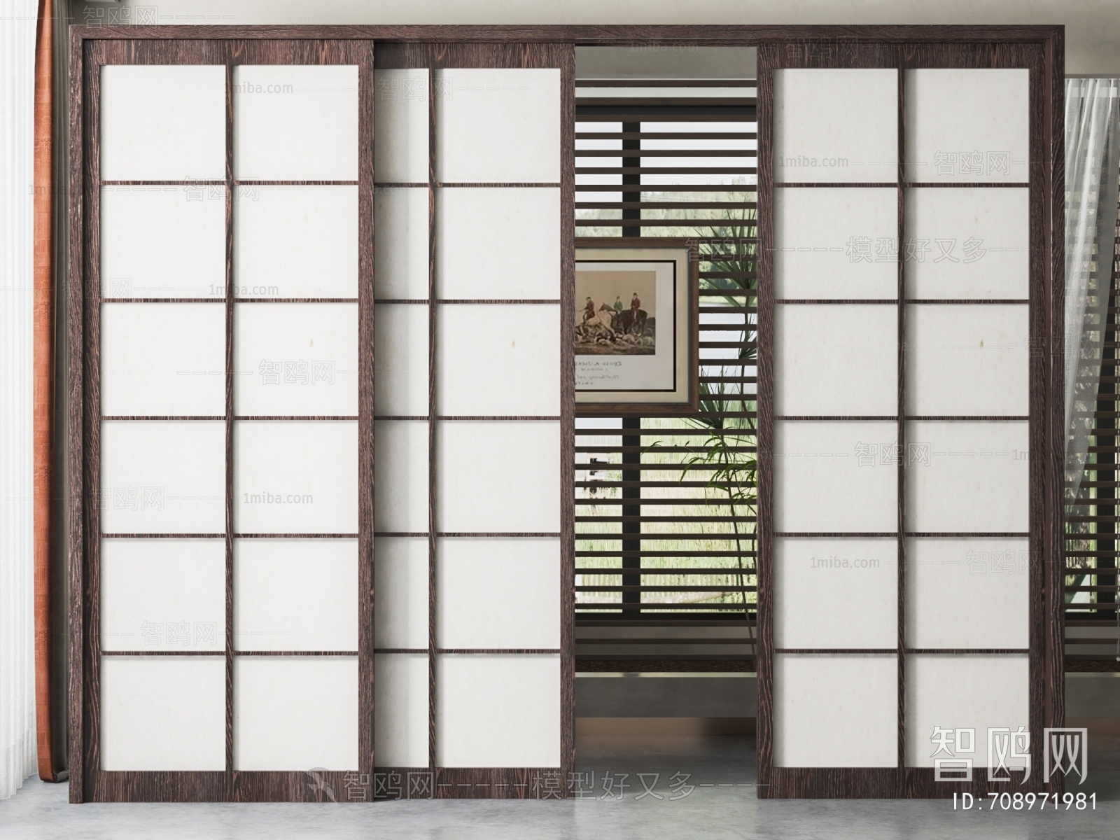 New Chinese Style Sliding Door