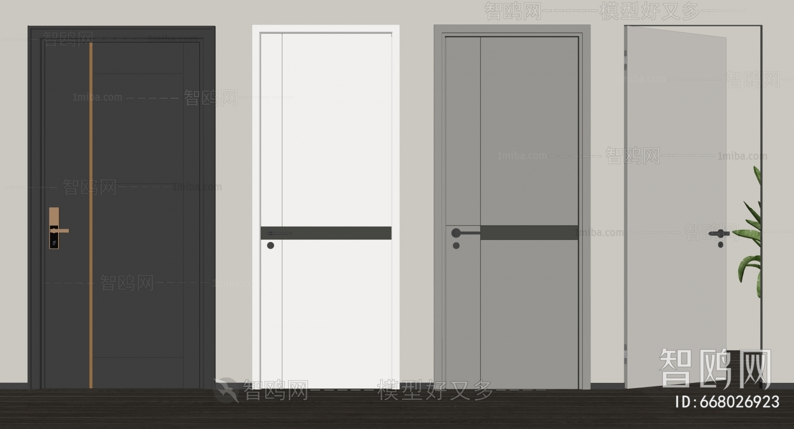 Modern Single Door