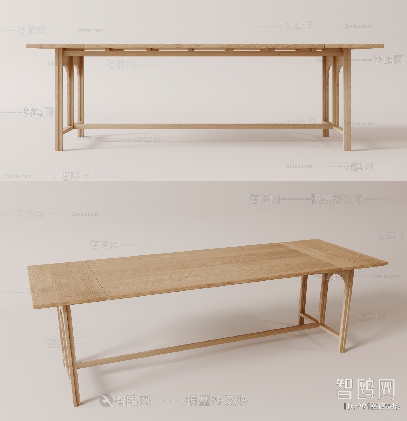 Wabi-sabi Style Dining Table