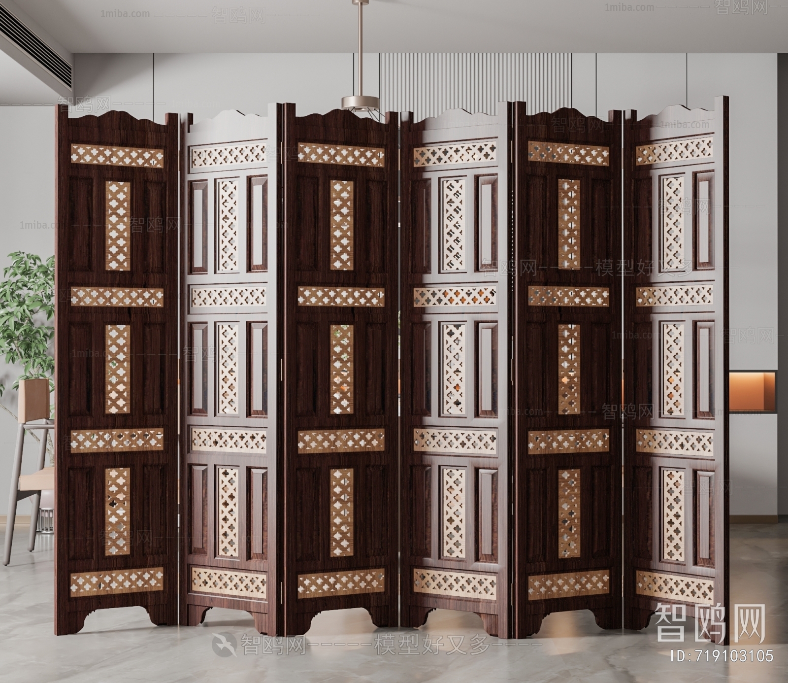 Chinese Style Retro Style Partition