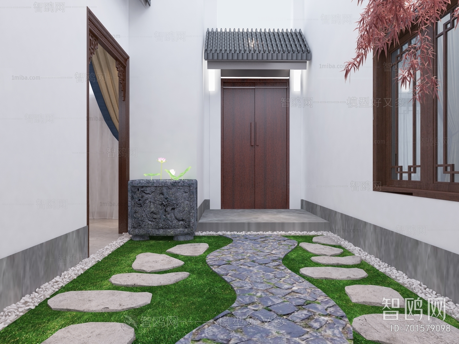 New Chinese Style Courtyard/landscape