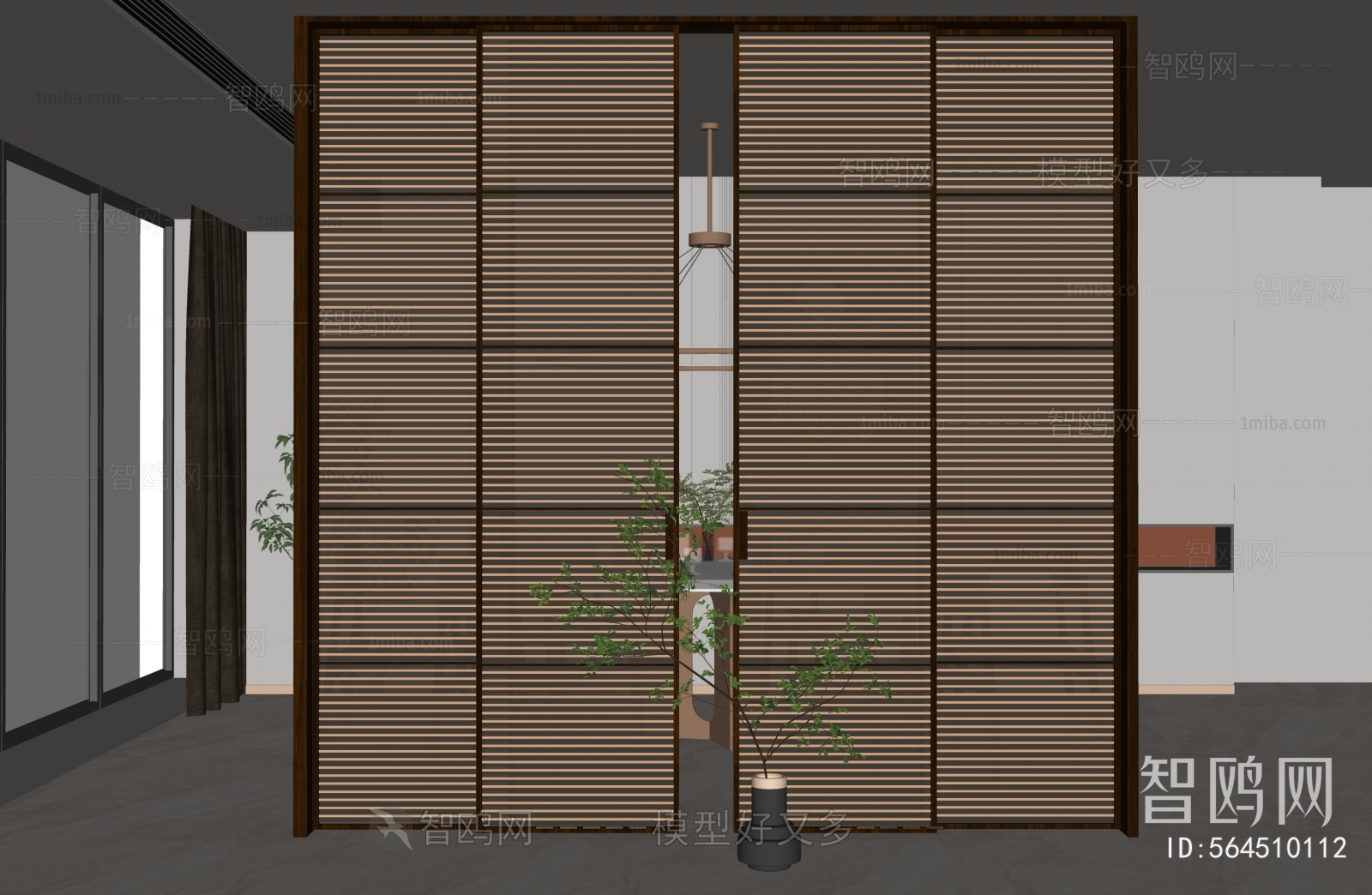 New Chinese Style Sliding Door