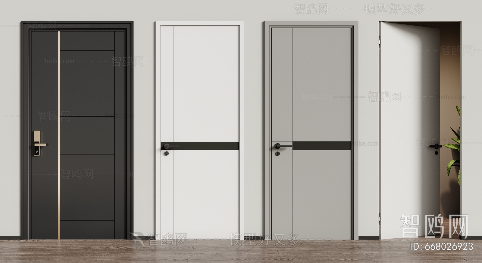 Modern Single Door