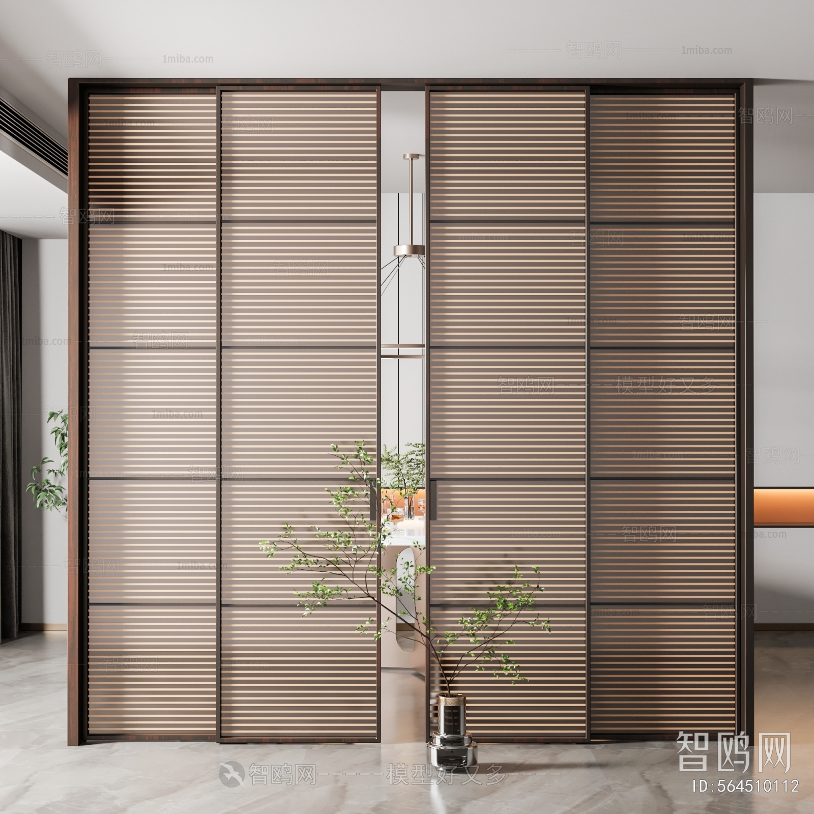 New Chinese Style Sliding Door