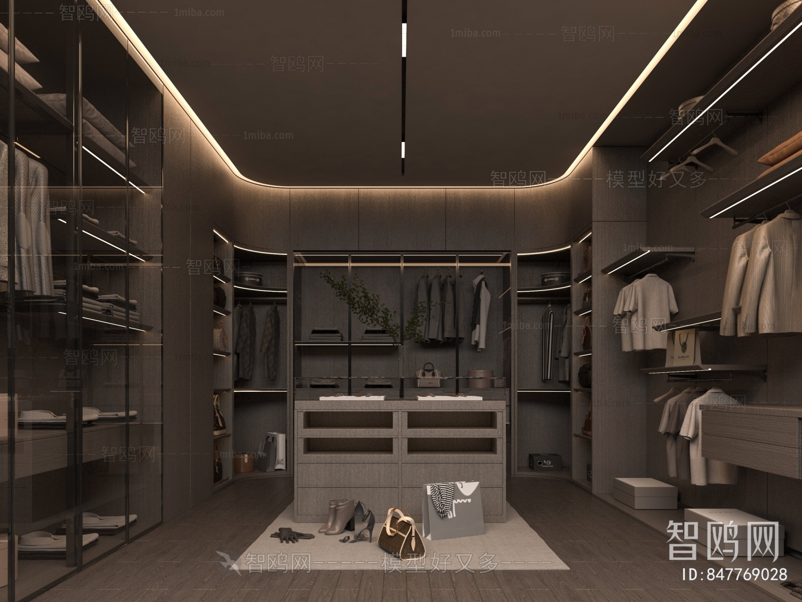 Modern Clothes Storage Area