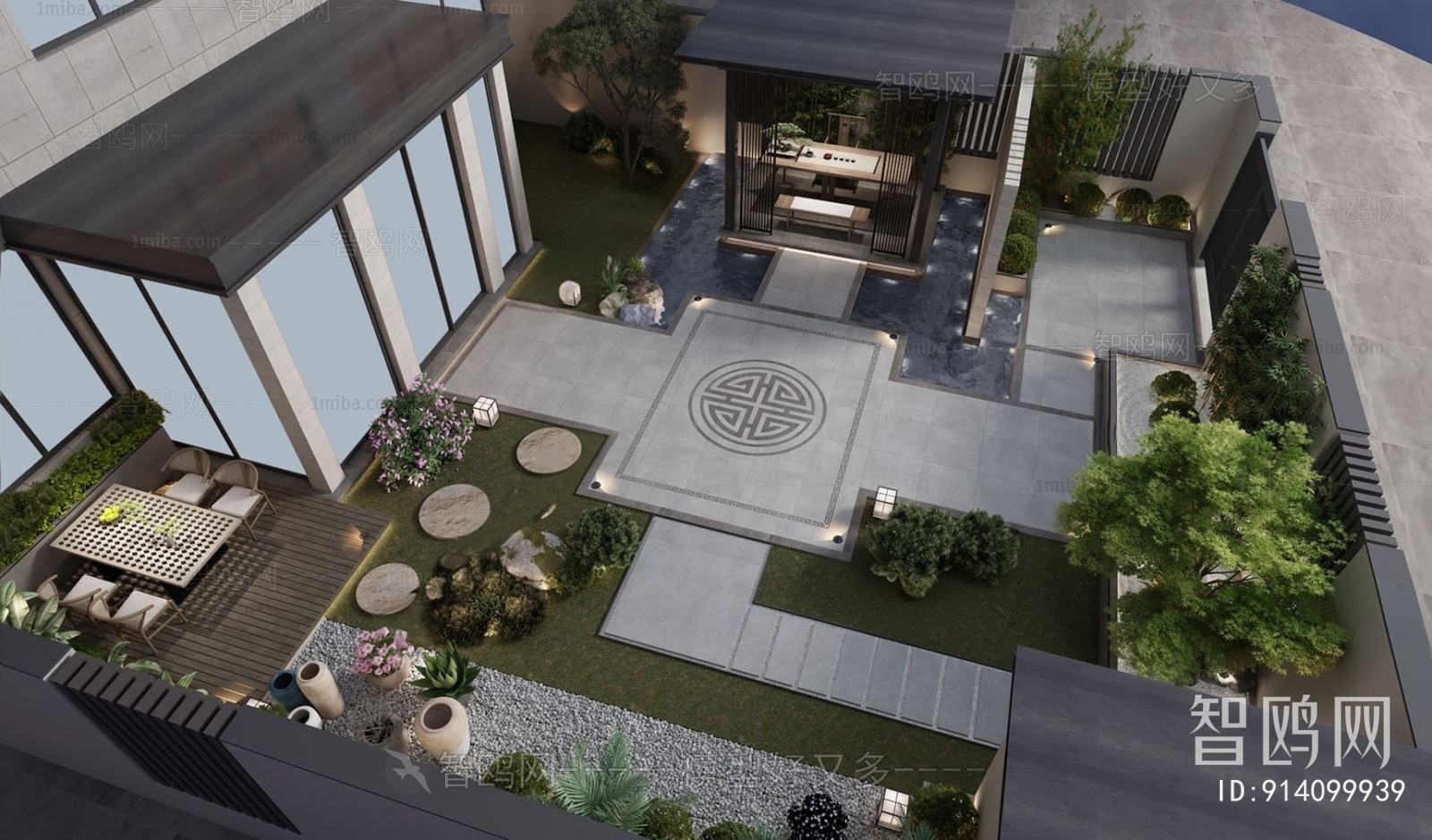 New Chinese Style Courtyard/landscape