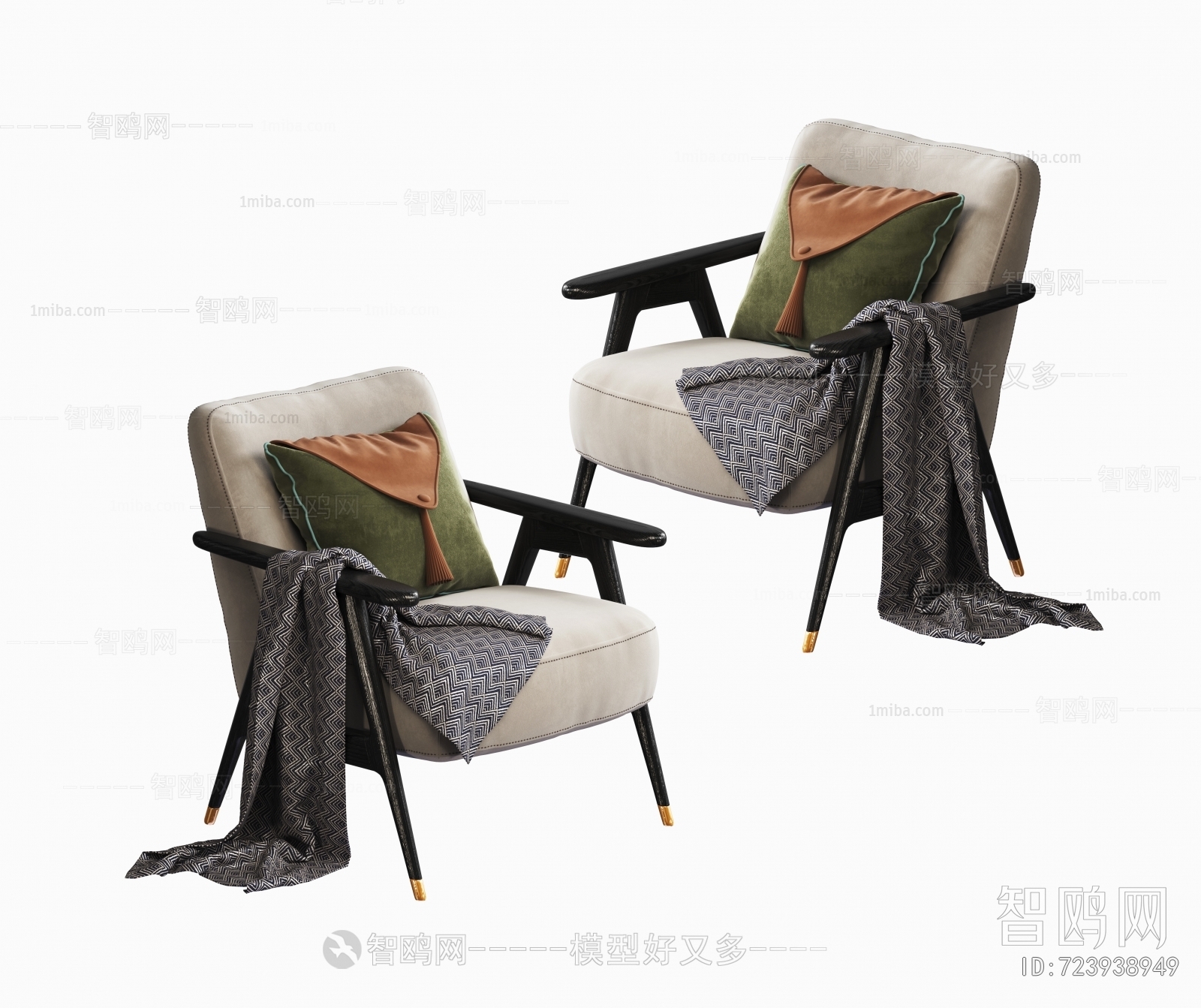 New Chinese Style Lounge Chair