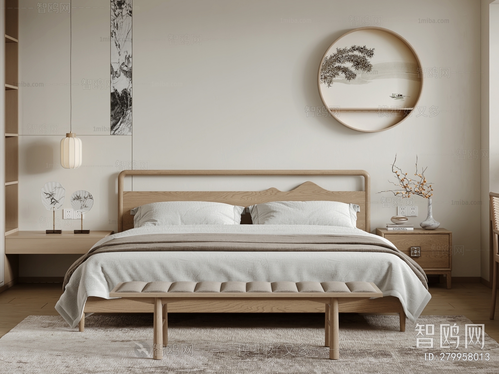 New Chinese Style Bedroom