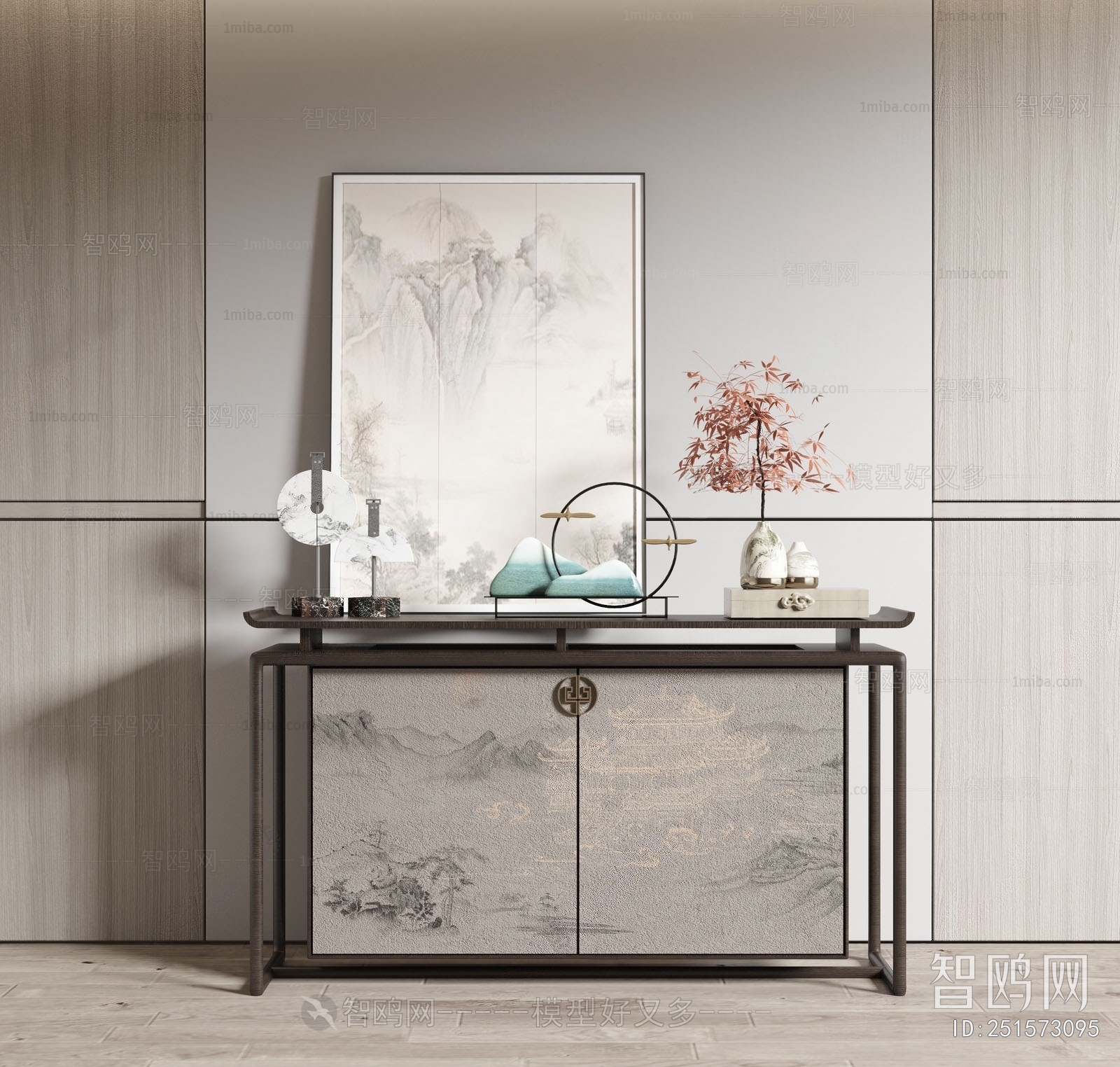 New Chinese Style Side Cabinet/Entrance Cabinet