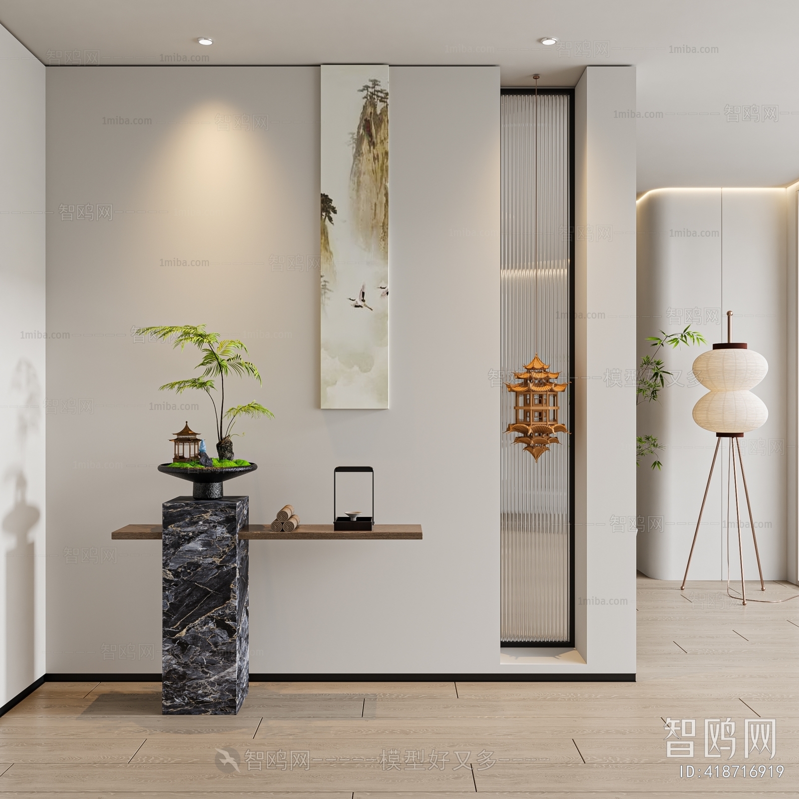 New Chinese Style Hallway