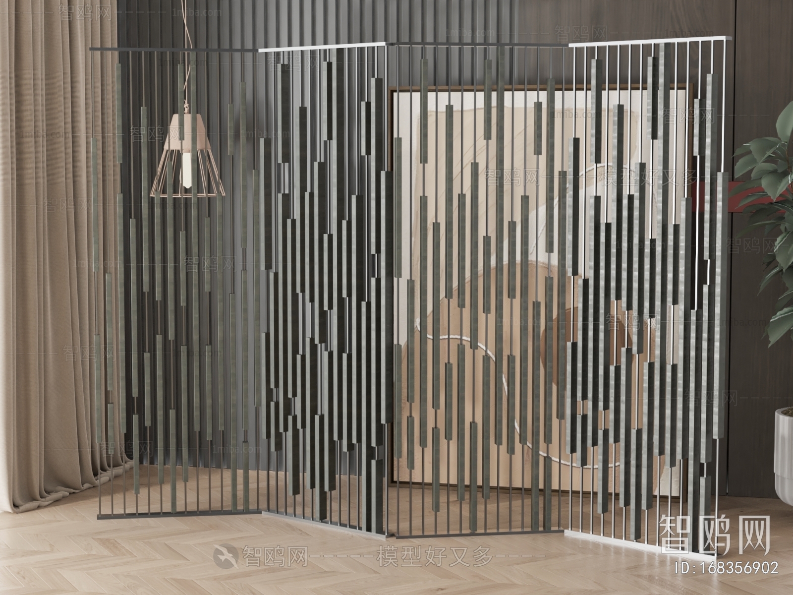 Simple European Style Glass Screen Partition