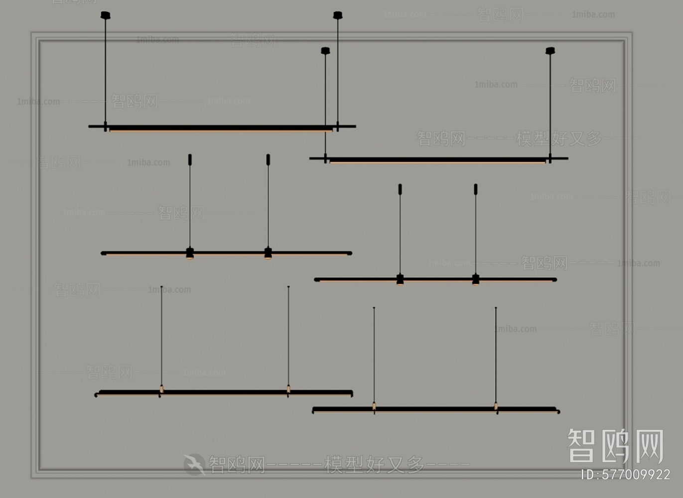 Modern Long Chandelier