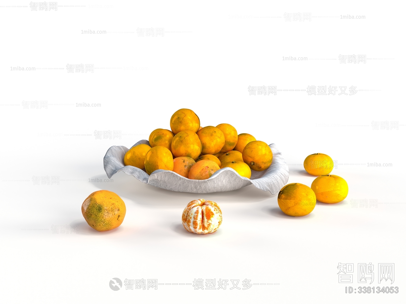 现代果盘 橘子