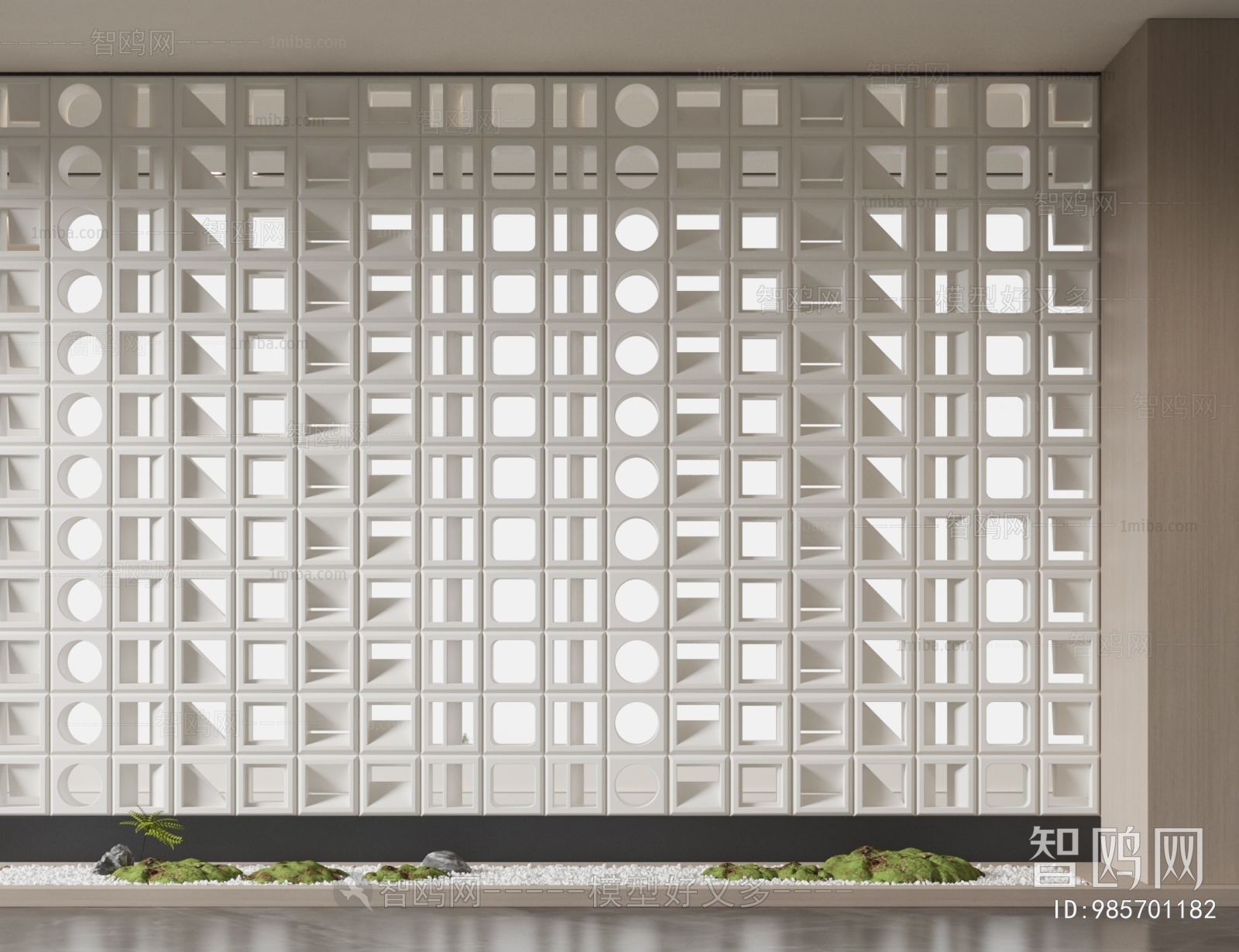 Modern Cement Brick Screen Partition