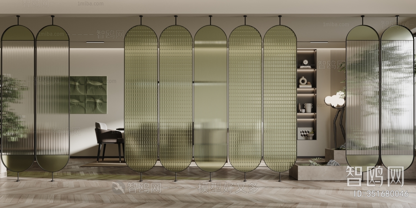 Modern Glass Screen Partition