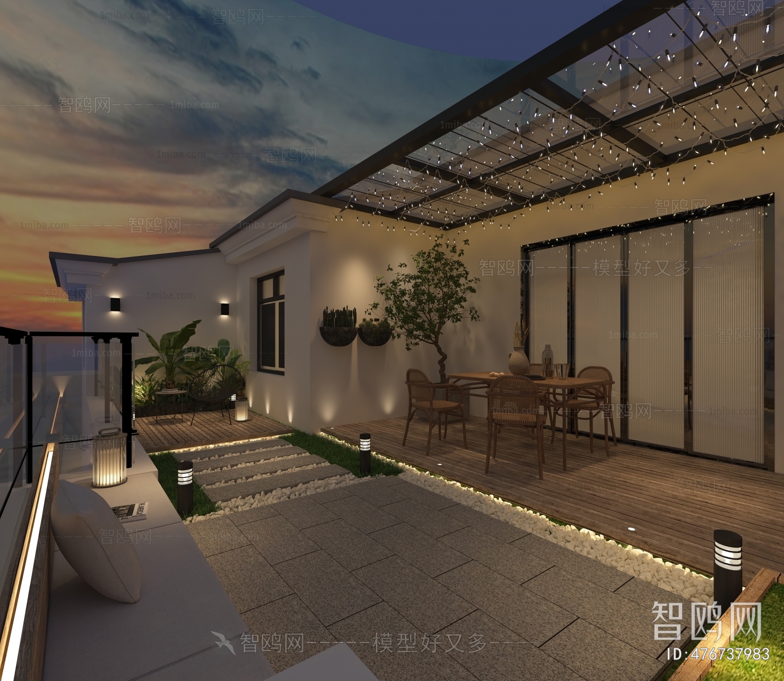 New Chinese Style Terrace