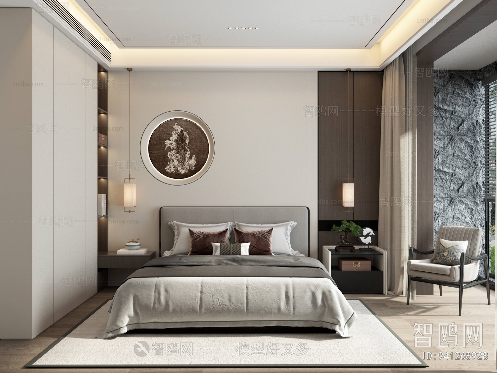 New Chinese Style Bedroom