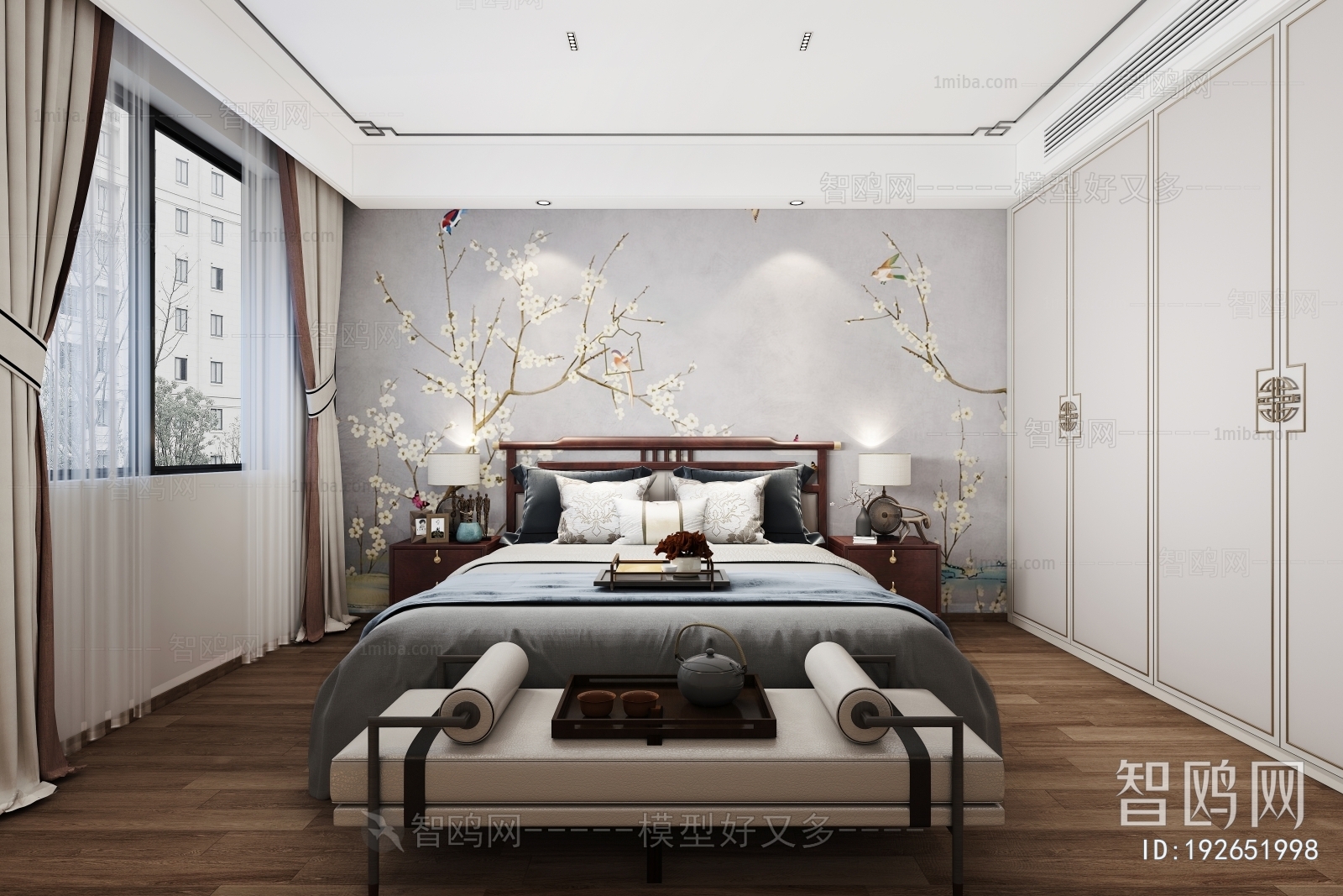 New Chinese Style Bedroom