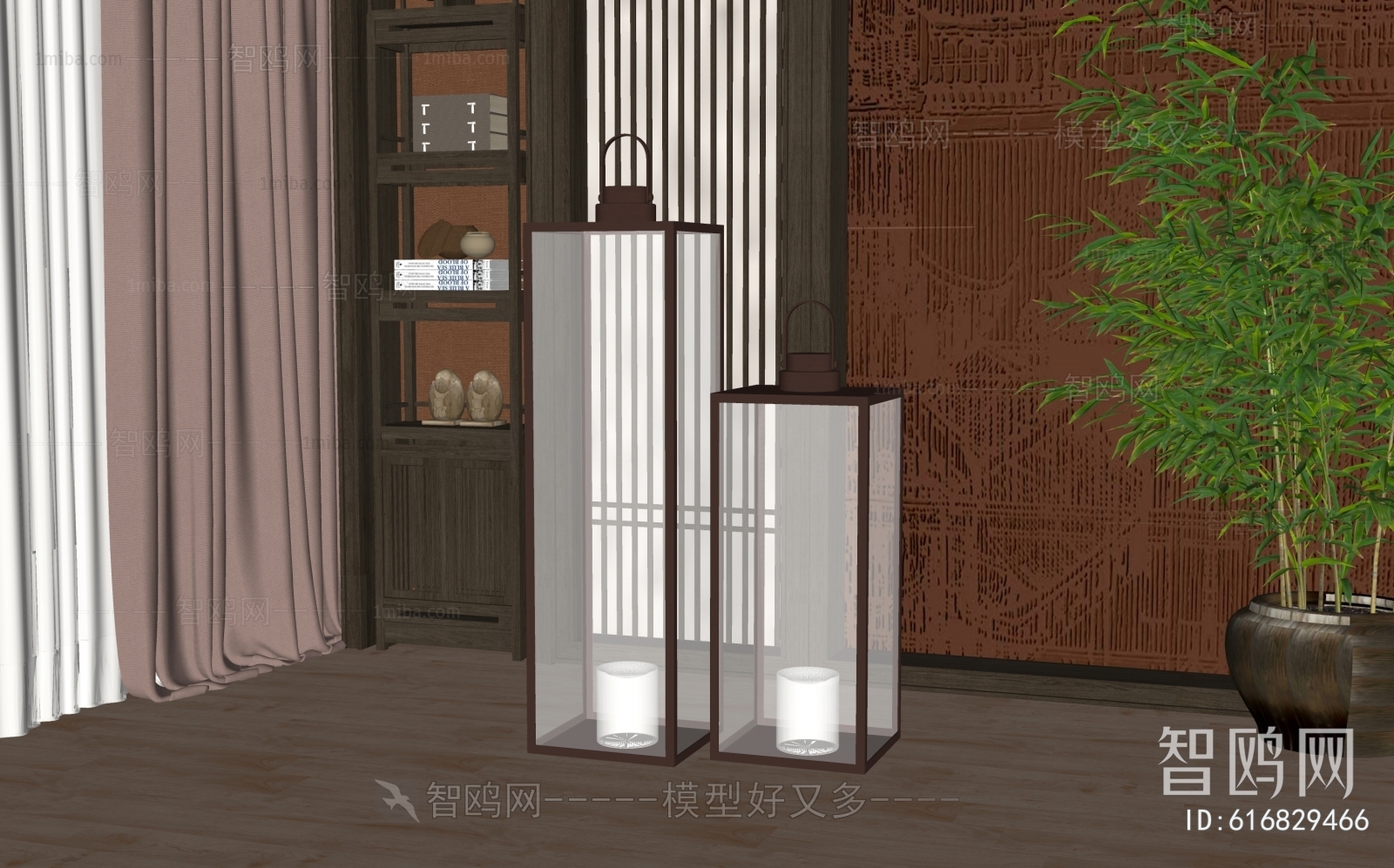 New Chinese Style Floor Lamp