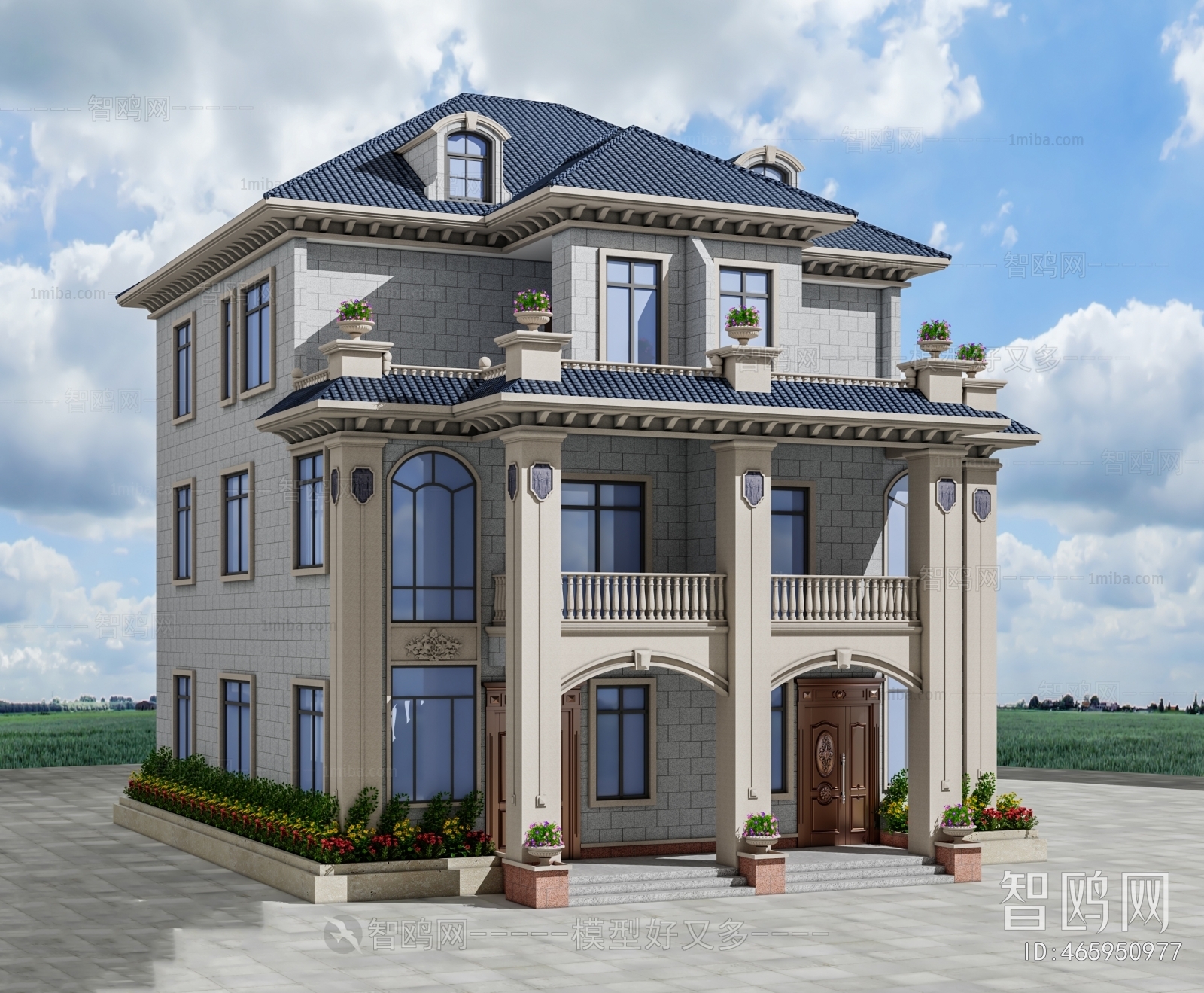 Simple European Style Detached Villa