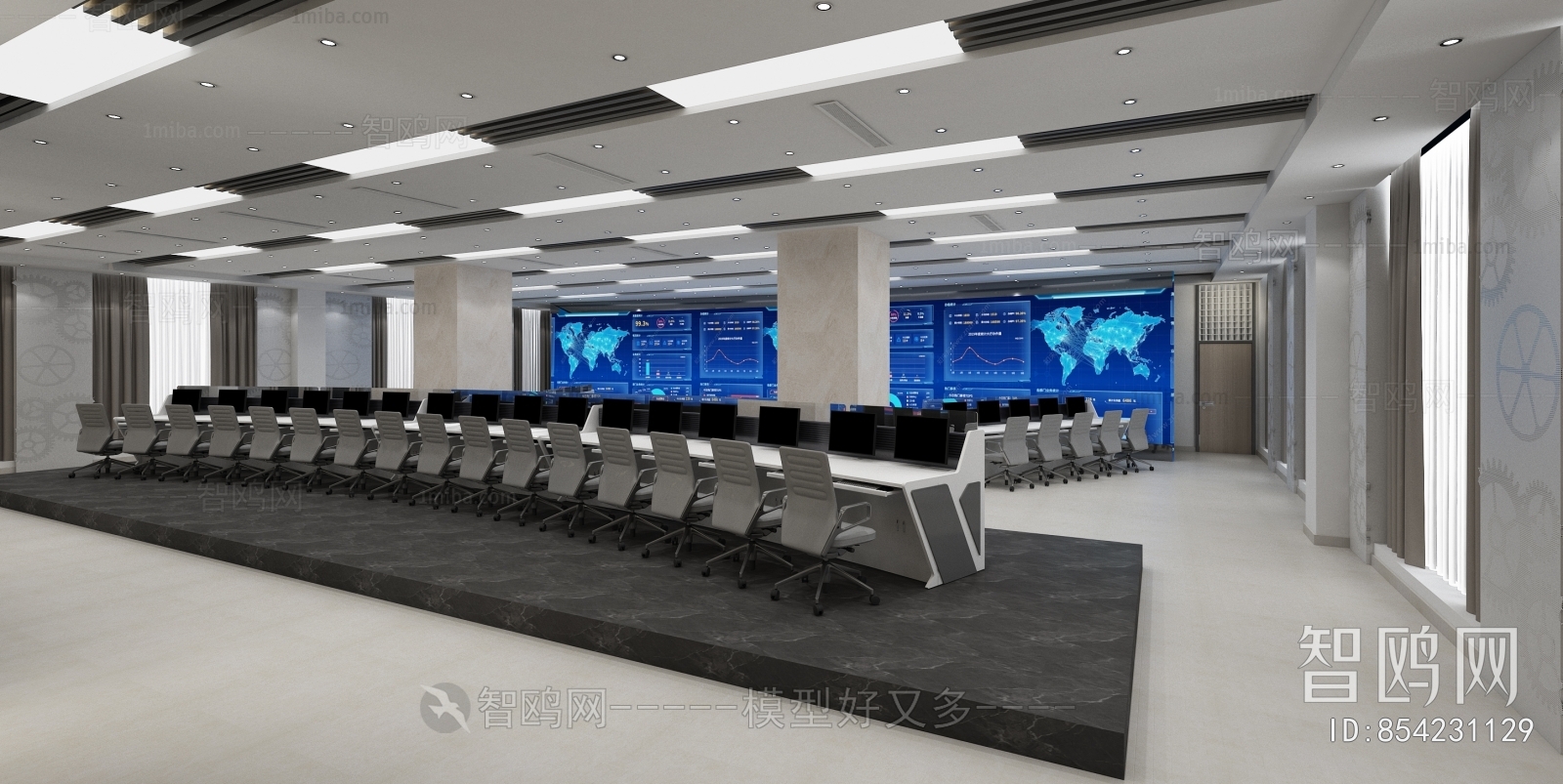 Modern Monitor Room