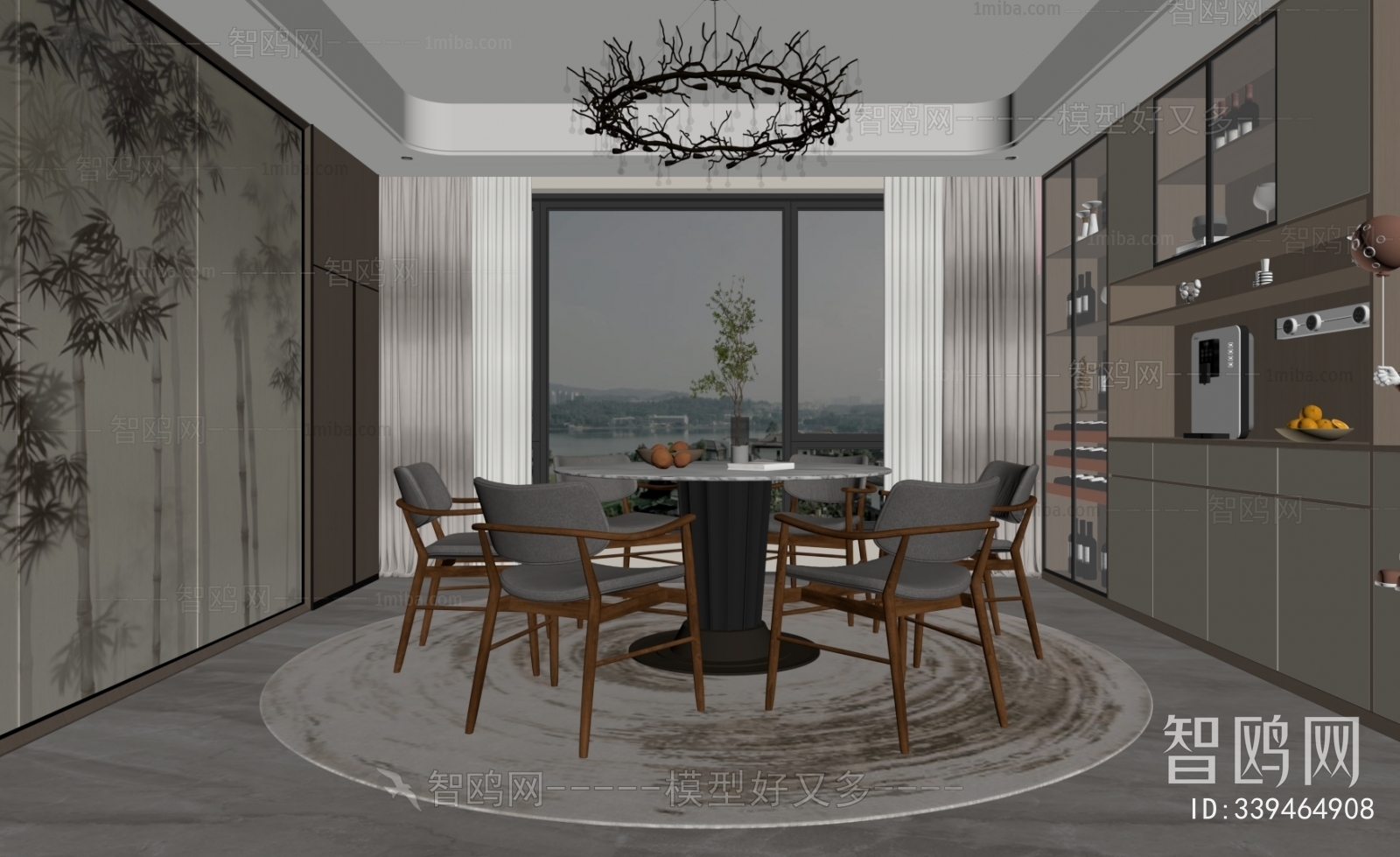 New Chinese Style Dining Room