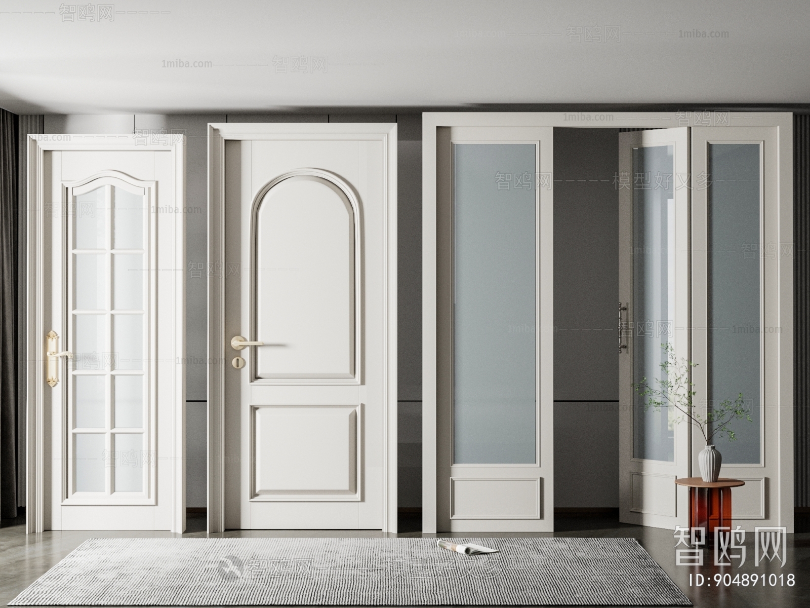 Simple European Style Door