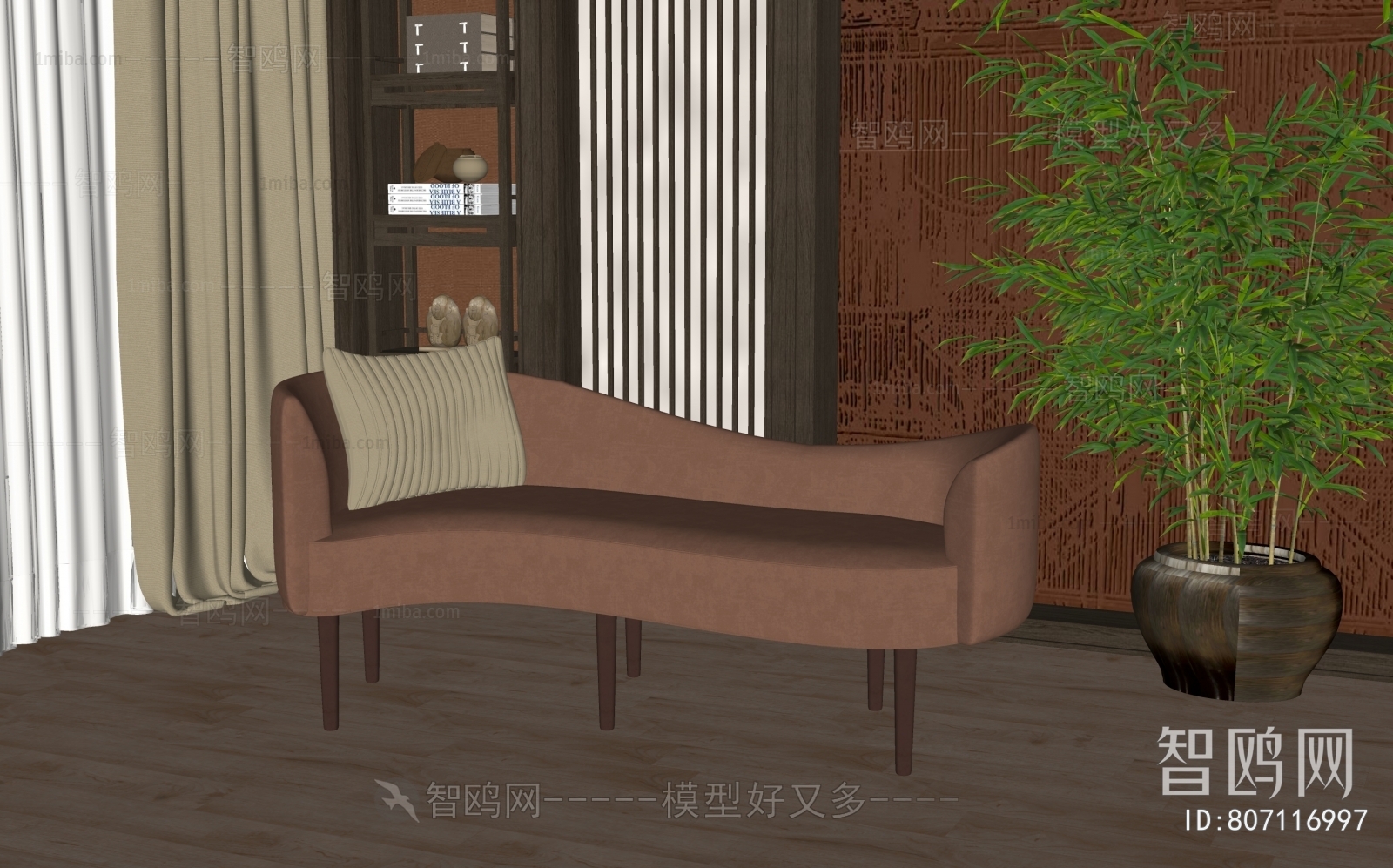 新中式贵妃椅