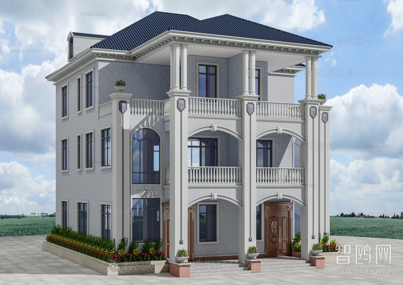 Simple European Style Detached Villa