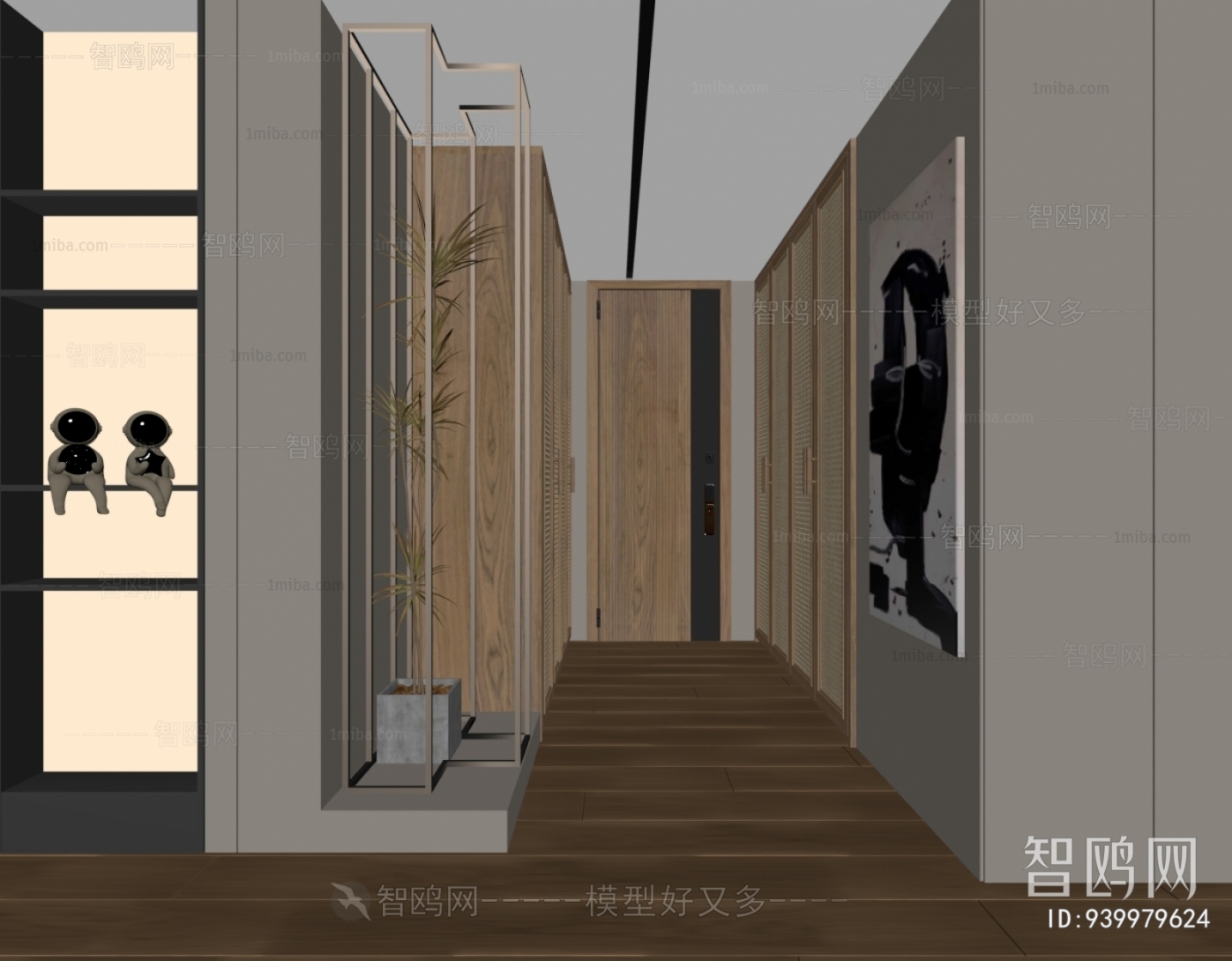 Wabi-sabi Style Hallway