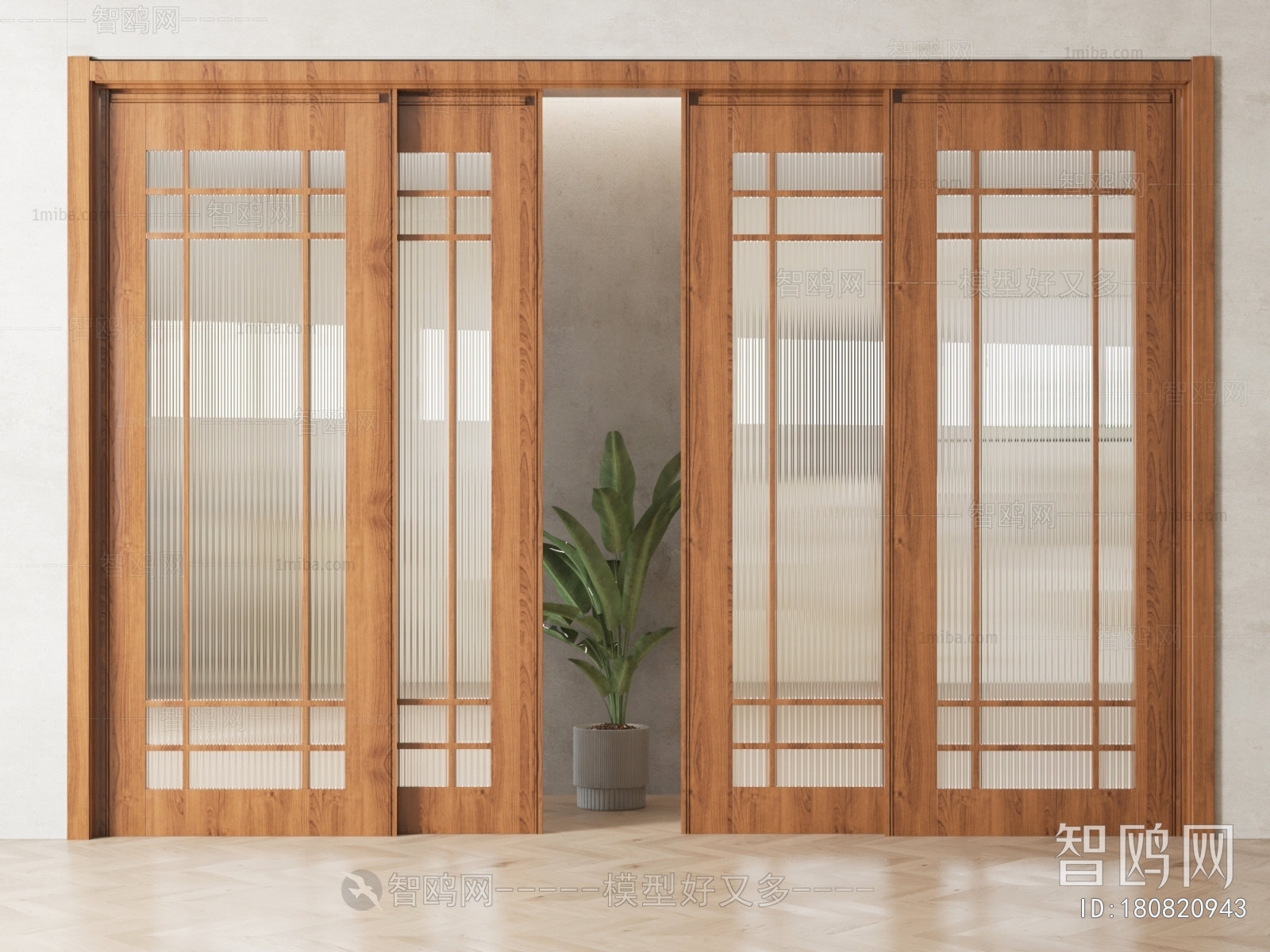 New Chinese Style Sliding Door