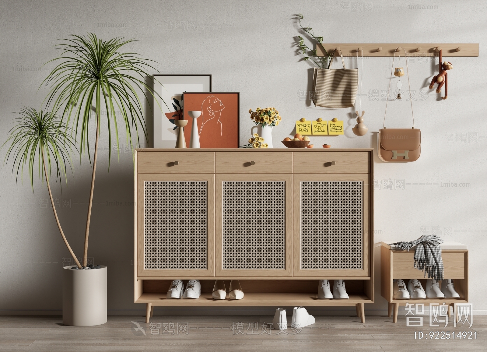 Nordic Style Shoe Cabinet