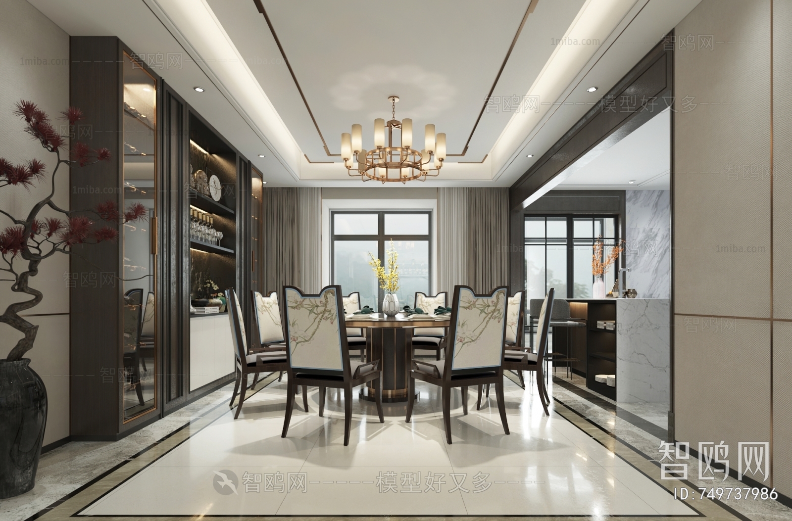 New Chinese Style Dining Room