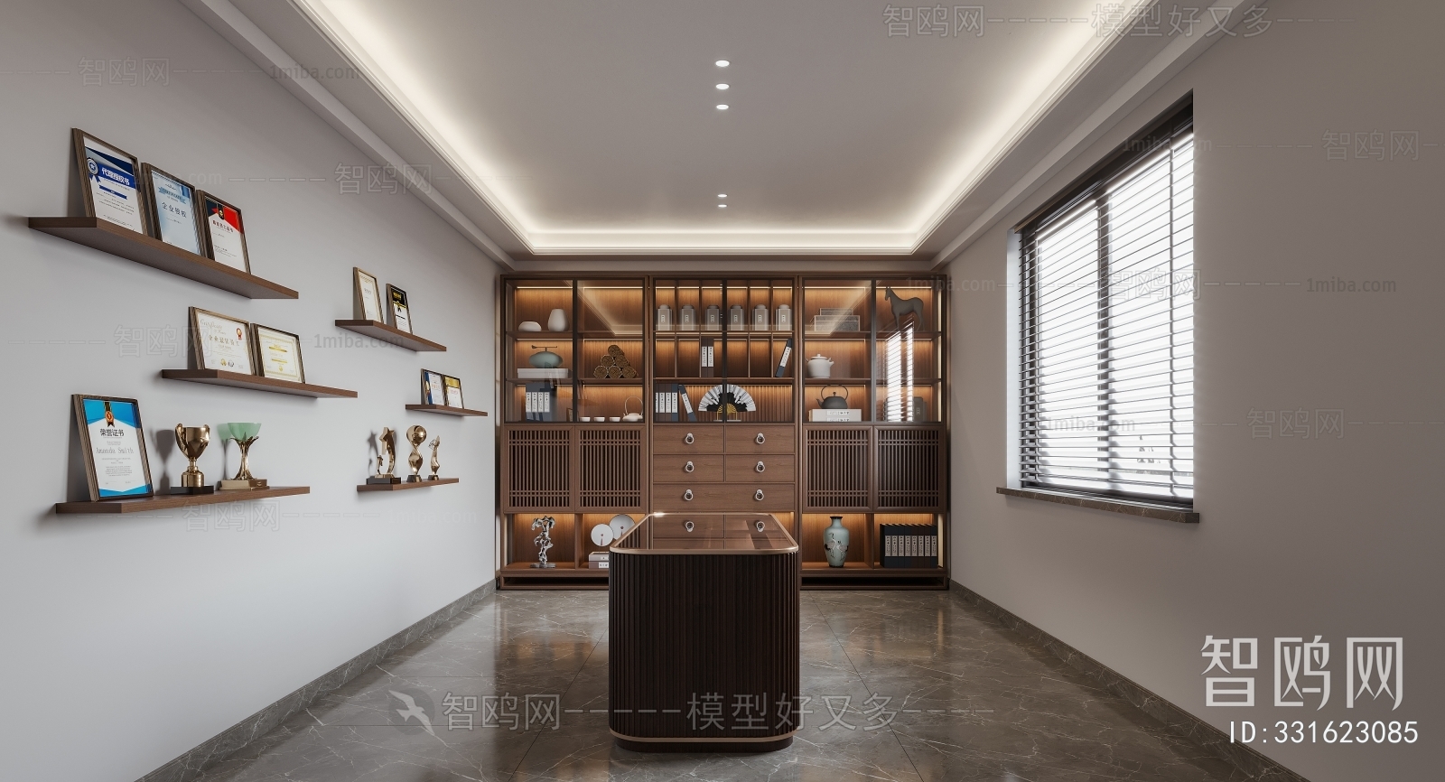 New Chinese Style Office Products Exhibition Hall