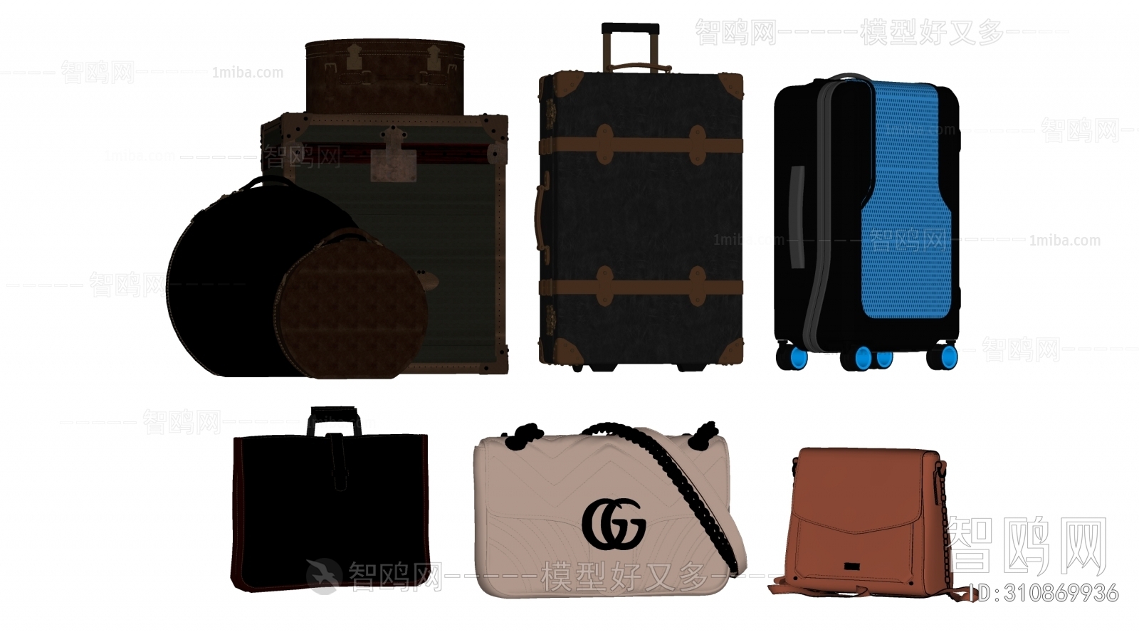 现代手提包  行李箱组合