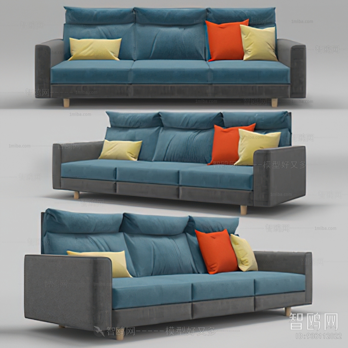 Modern Three-seat Sofa