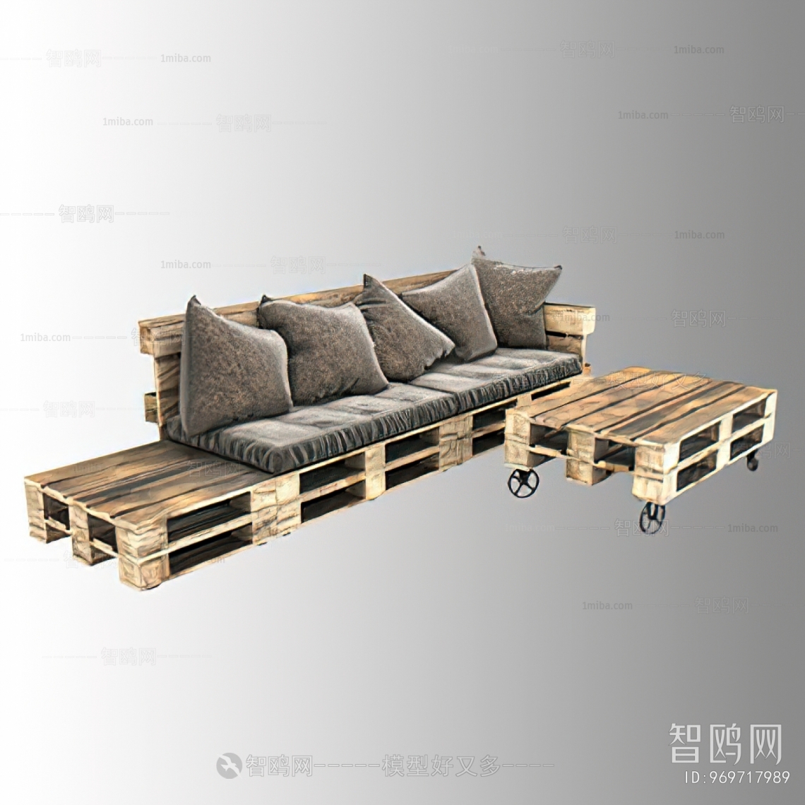 Industrial Style Corner Sofa