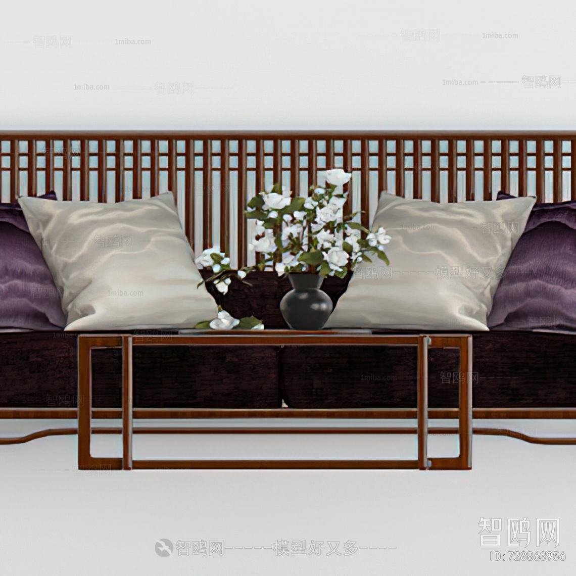 New Chinese Style A Sofa For Two