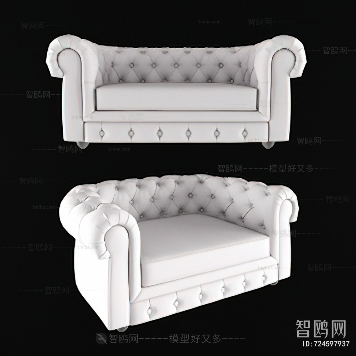 Simple European Style Single Sofa