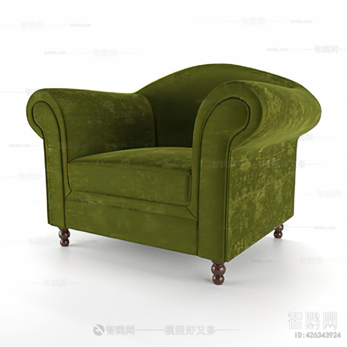 Simple European Style Single Sofa