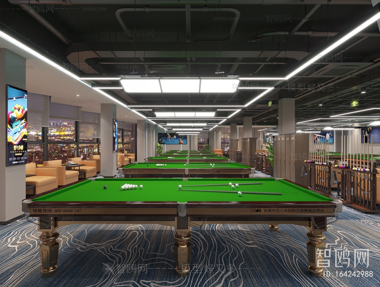 Modern Billiard Room