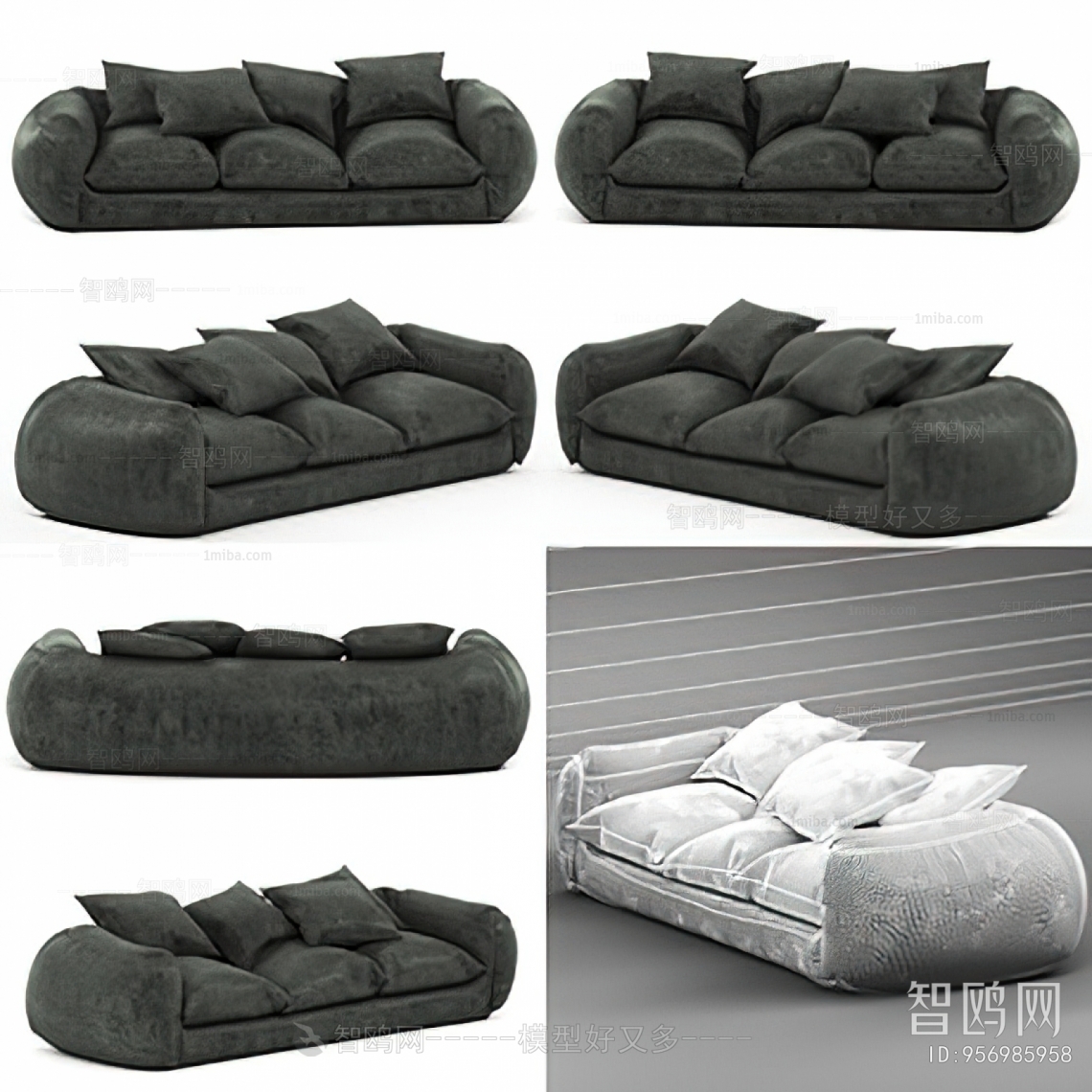 Modern Three-seat Sofa