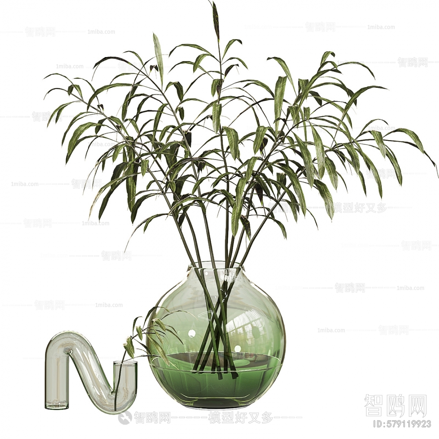 Modern Aquatic Green Plant