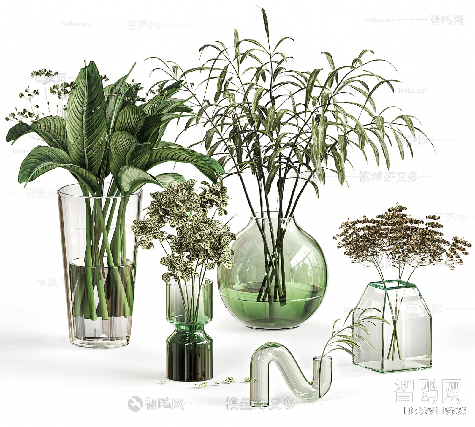 Modern Aquatic Green Plant